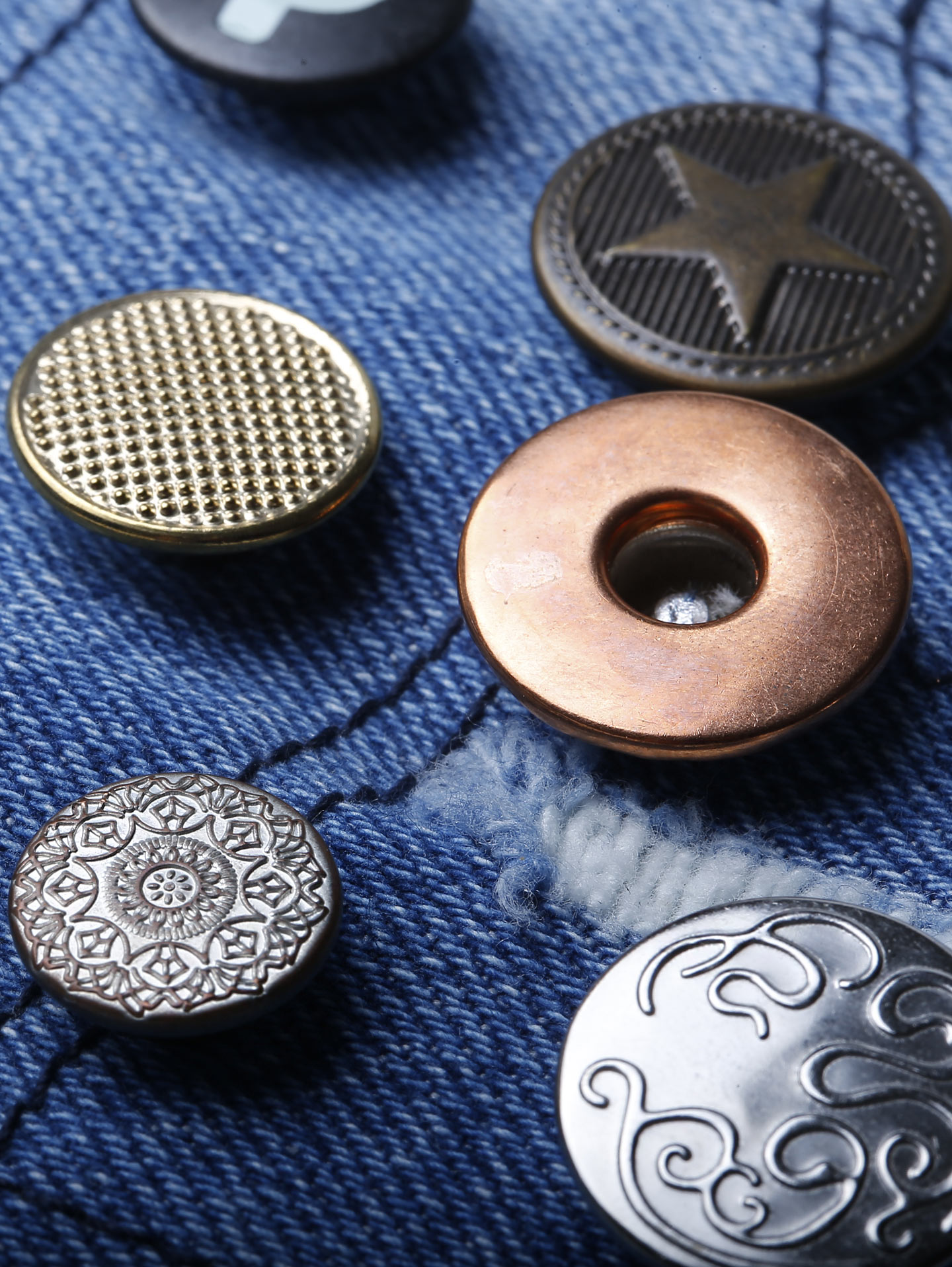 Denim Buttons | 8